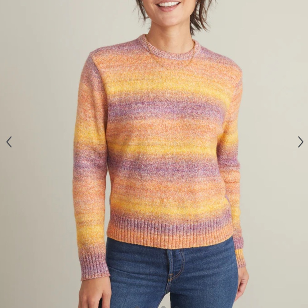 Marine Layer Kora Crewneck Sweater in Warm Spacedye